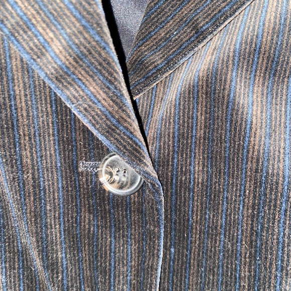 NWT AK Anne Klein Pin Stripe Corduroy Blazer Size 10 - Picture 3 of 14